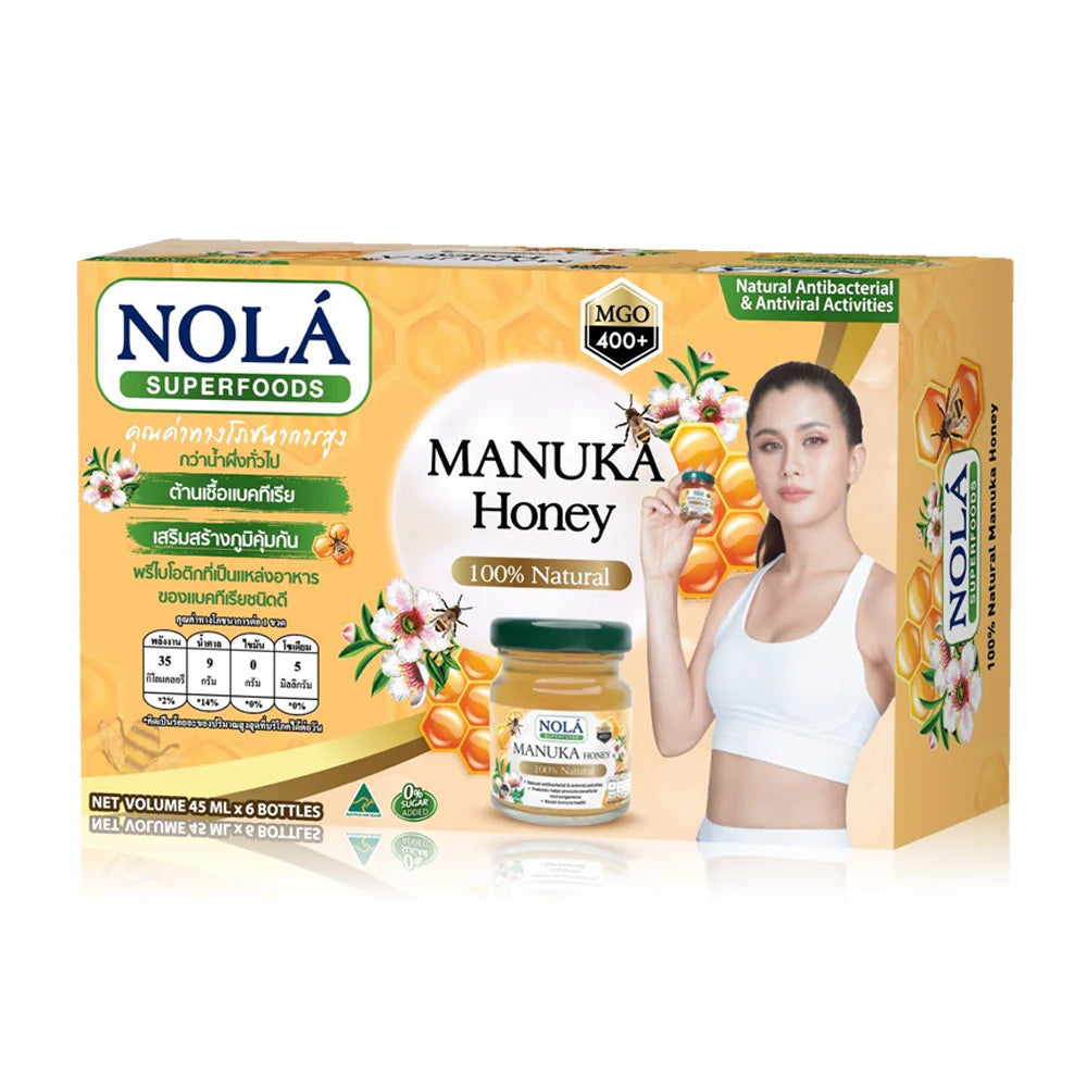 Nola Manuka Honey 100% Natural 45ml x 6 Bottles