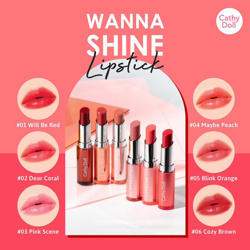 Cathy Doll Lipstick - #02 Dear Coral Moisturizing Formula - Beauty Buddy