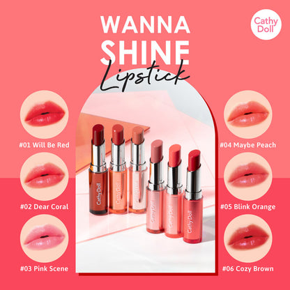 Cathy Doll Lipstick - #02 Dear Coral Moisturizing Formula - Beauty Buddy