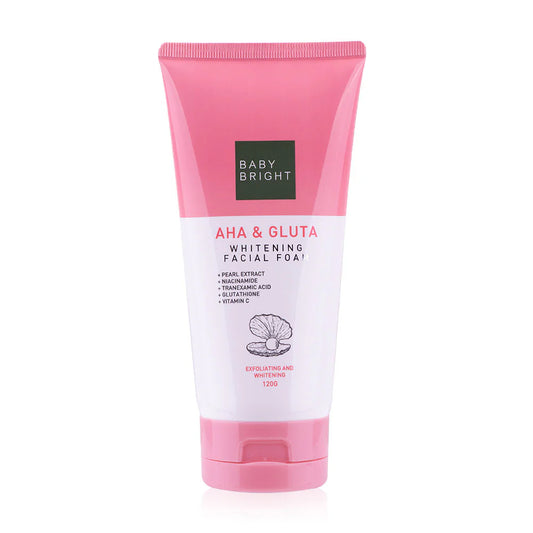 Baby Bright Facial Foam - AHA & Glutathione Whitening - Beauty Buddy