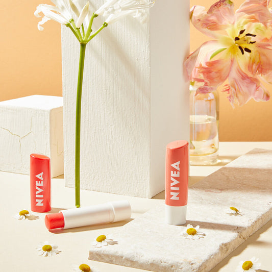 NIVEA Lip Care - Peachy C & E for Smooth, Soft Lips - Beauty Buddy