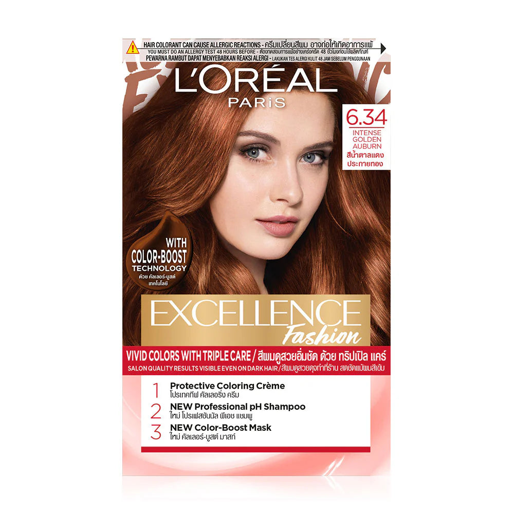 L'Or≈Ωal Paris Excellence Fashion 172g #6.34 Golden Auburn