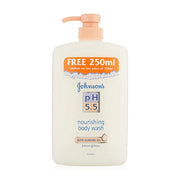 Johnsons pH 5.5 Nourishing Body Wash With Almond Oil 750ml Free 250ml
