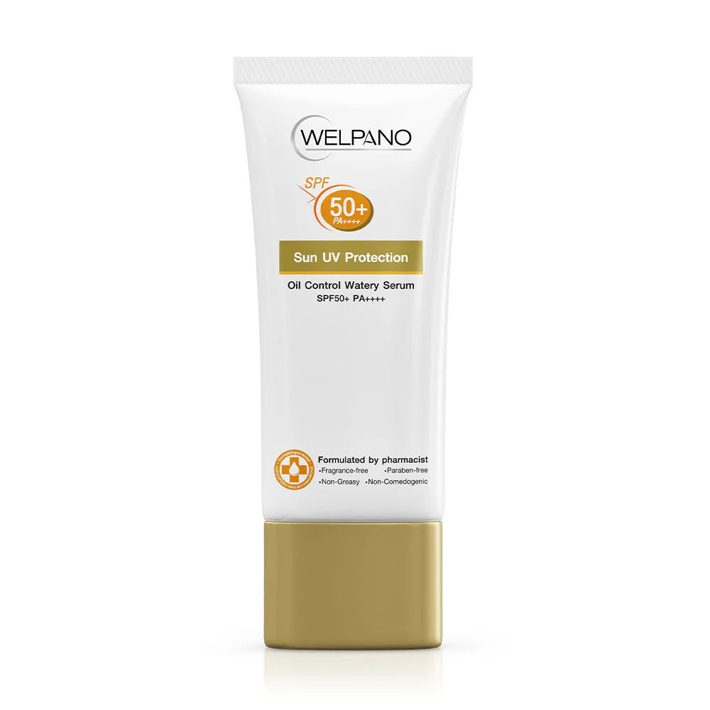 Welpano Sun UV Protection Oil Control Watery Serum SPF50+/PA++++ 30g Physical Sunscreen 100%