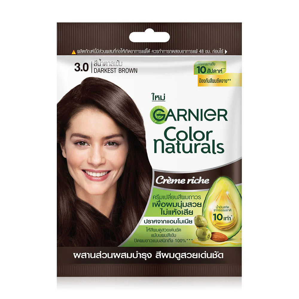 Garnier Color Naturals Creme Riche #3 Darkest Brown