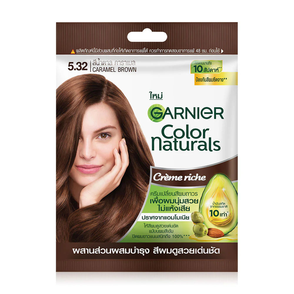 Garnier Color Naturals Creme Riche #5.32 Caramel Brown Hair Color Cream