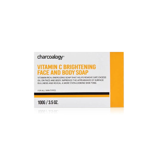 Charcoalogy Vitamin C Brightening Face and Body Bar Soap 100g