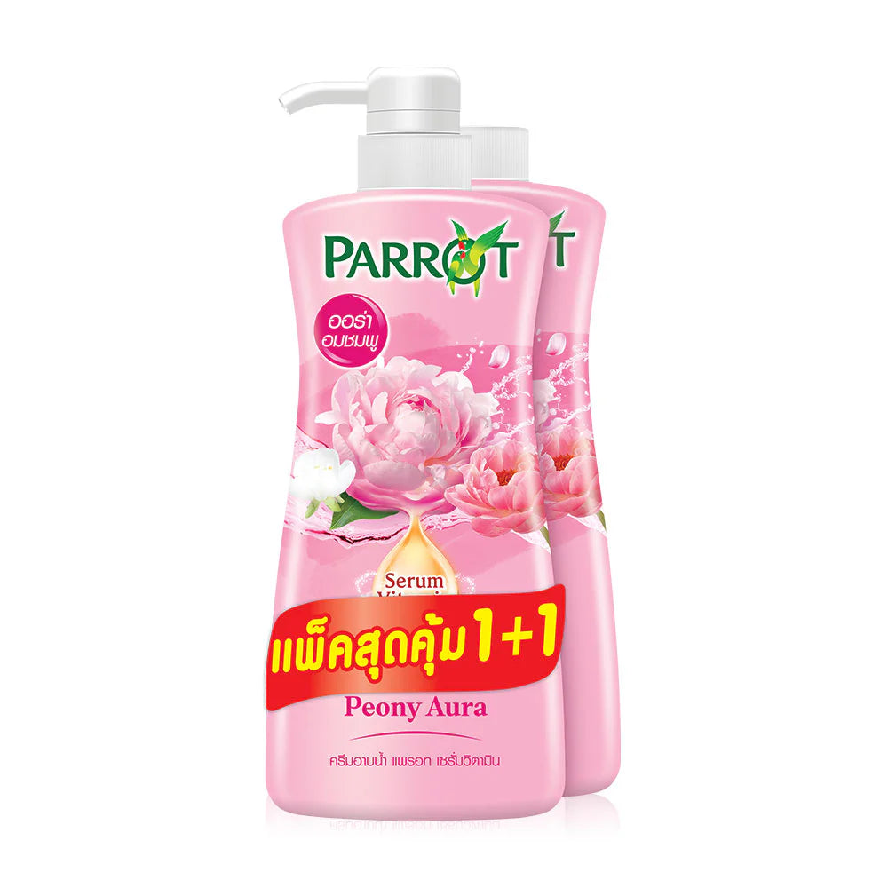 Parrot Serum Vitamin Shower Cream Peony Aura 450ml x 2pcs