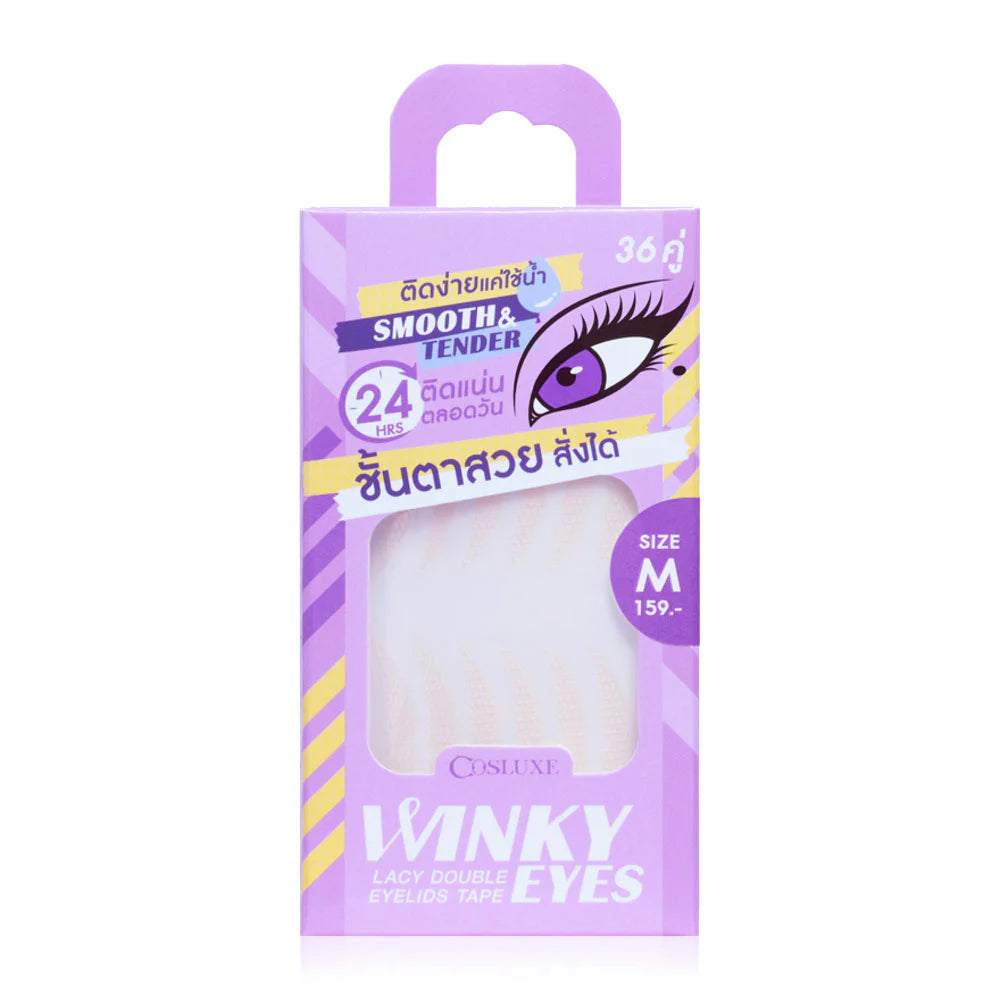 Cosluxe Winky Eyes Lacy Double Eyelids Tape Size M