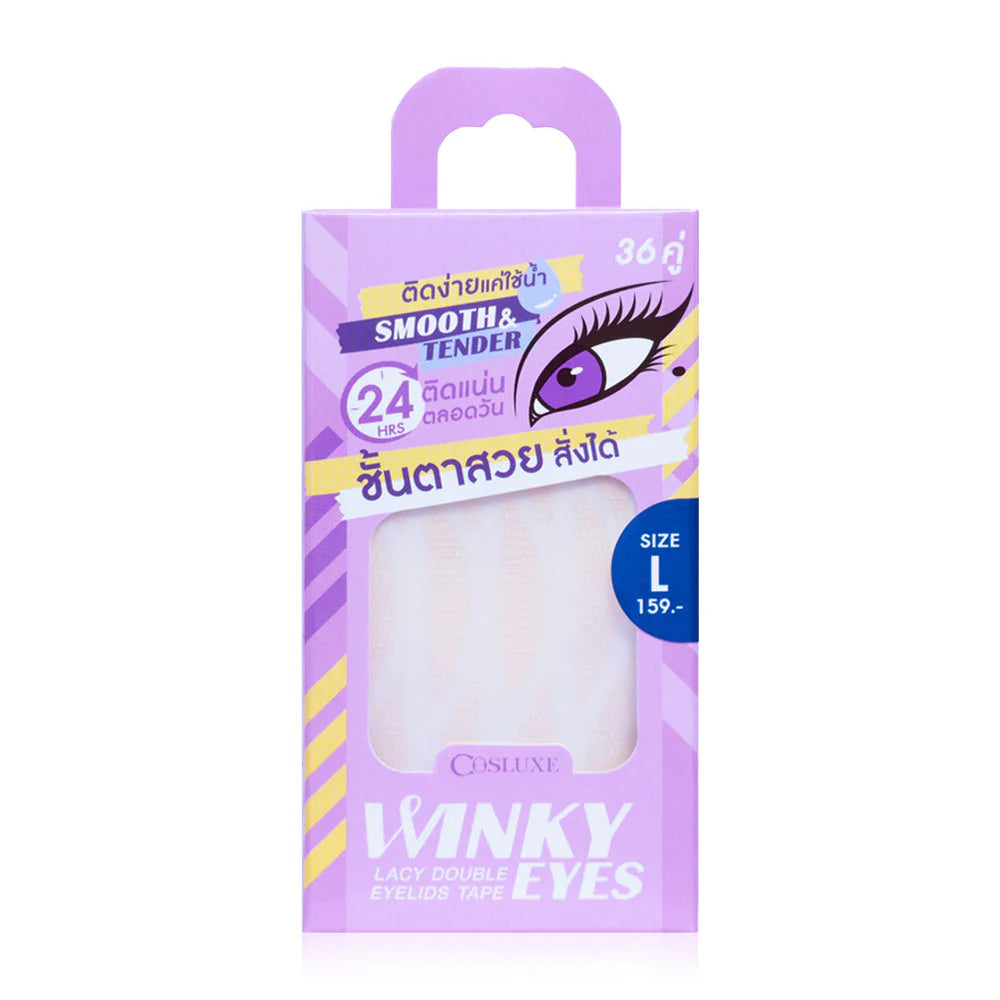 Cosluxe Winky Eyes Lacy Double Eyelids Tape Size L