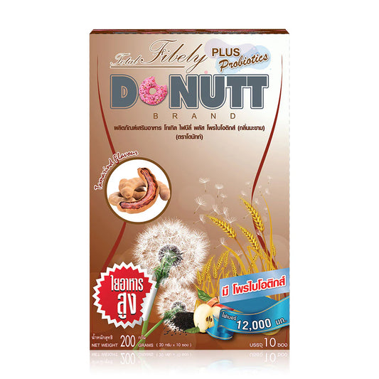 DONUTT Total Fibely Plus Probiotics Tamarind 10 Sachets