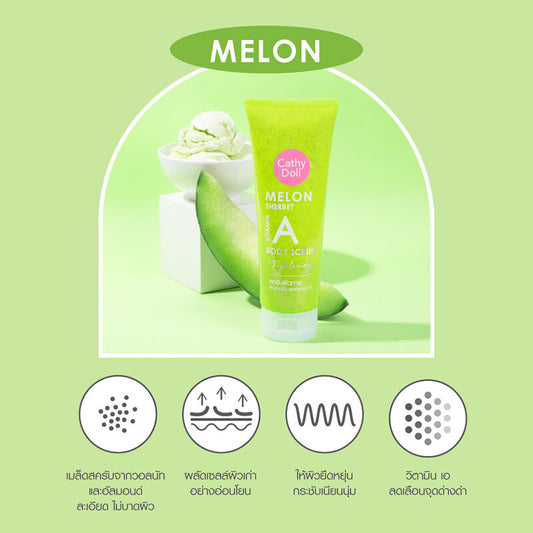Cathy Doll Body Scrub - Melon Sherbet with Vitamin A - Beauty Buddy