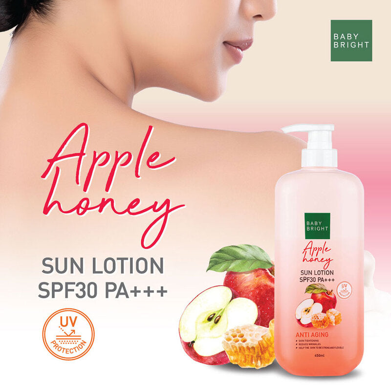 Baby Bright Sun Lotion - Apple Honey SPF30 PA+++ 450ml - Beauty Buddy