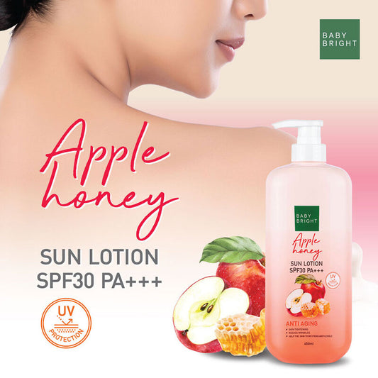 Baby Bright Sun Lotion - Apple Honey SPF30 PA+++ 450ml - Beauty Buddy