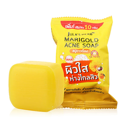 Julas Herb Acne Soap - Marigold & Mangosteen Extracts 70g - Beauty Buddy