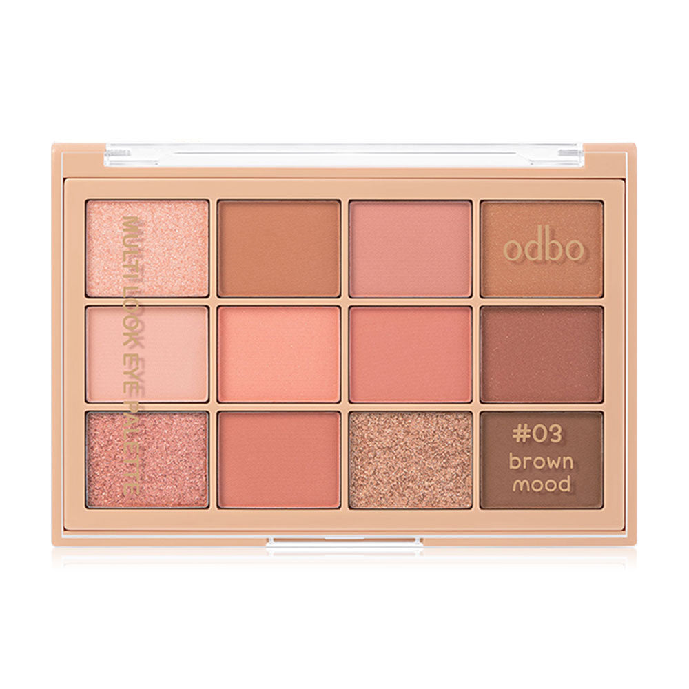 ODBO Eye Palette - 12 Shades in Brown Mood - Beauty Buddy
