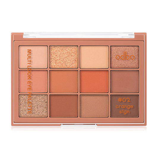 ODBO Eye Palette - 12 Shades with Matte and Shimmer Textures - Beauty Buddy