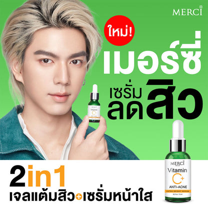 Merci Vitamin C+ Anti-Acne Extra Bright Serum 15ml