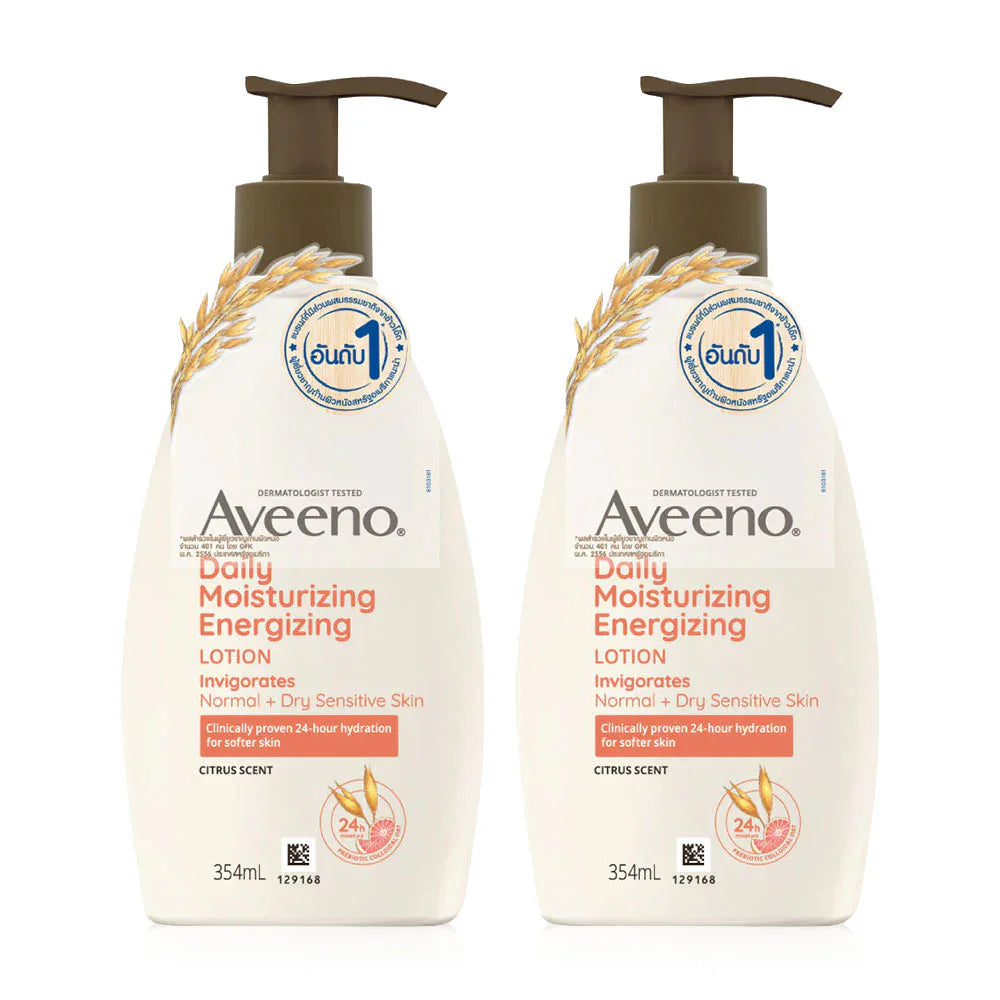 Aveeno Daily Moisturising Energizing Lotion Grapefruit And Pomegranate 354ml x 2pcs