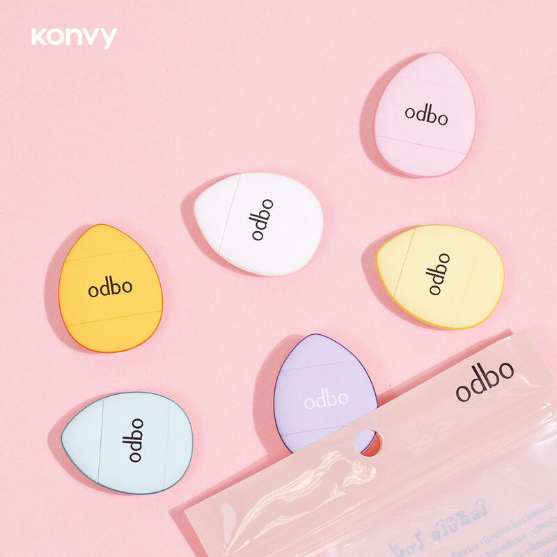 ODBO Makeup Sponges - Set of 6 Portable Tiny Puffs - Beauty Buddy