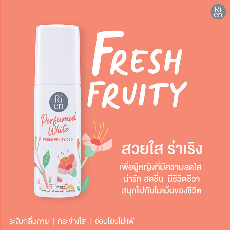 Ri en Perfumed White Fresh Fruity Deo Antiperspirant and Deodorant 60ml