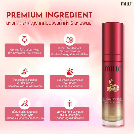 Mille Booster Essence - Cordy Pomegranate for Revitalizing Skin - Beauty Buddy