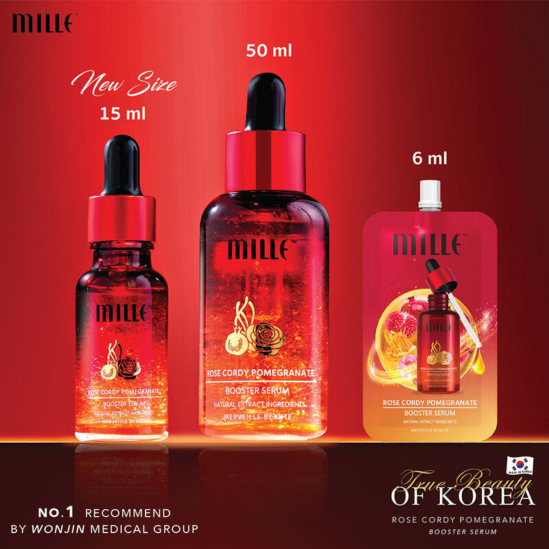 Mille Rose Booster Serum - Cordy Pomegranate 15ml - Beauty Buddy