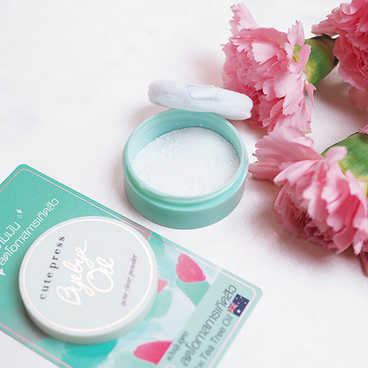 Cute Press Face Powder - Bye Bye Oil with Tea Tree Oil - Beauty Buddy