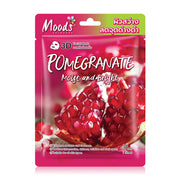 Moods Skin Care Pomegranate Moist And Bright 3D Facial Mask 38ml