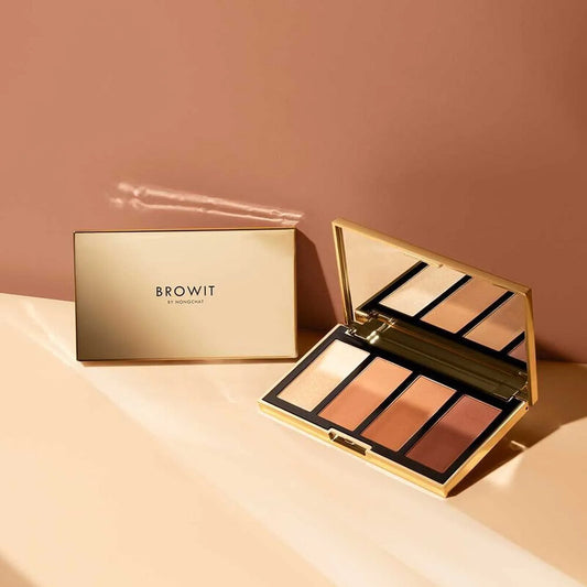 Browit Highlight and Contour Palette - Golden Shimmer Formula - Beauty Buddy