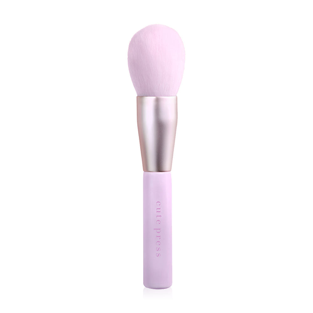 Cute Press Powder Brush - Soft Oval Design for Smooth Application - Beauty Buddy