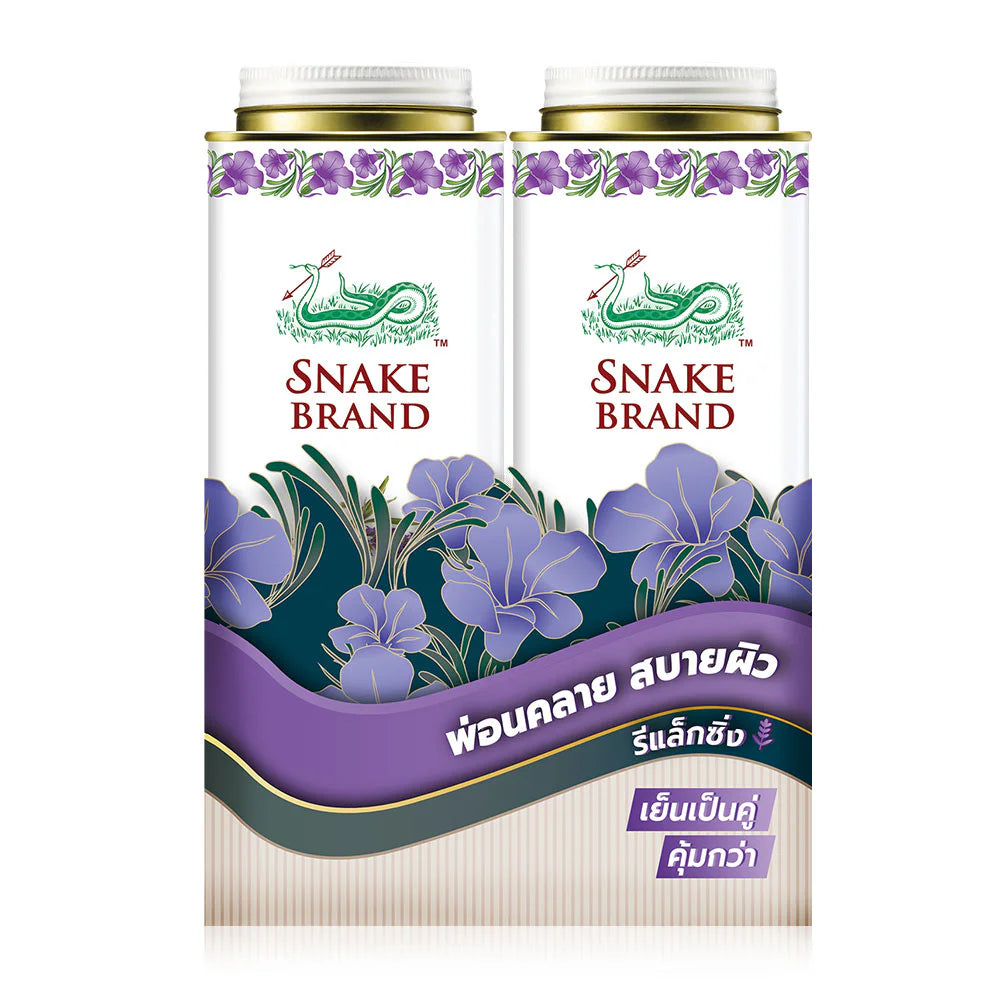 Snake Brand Prickly Heat Power Relaxing 280g x 2pcs