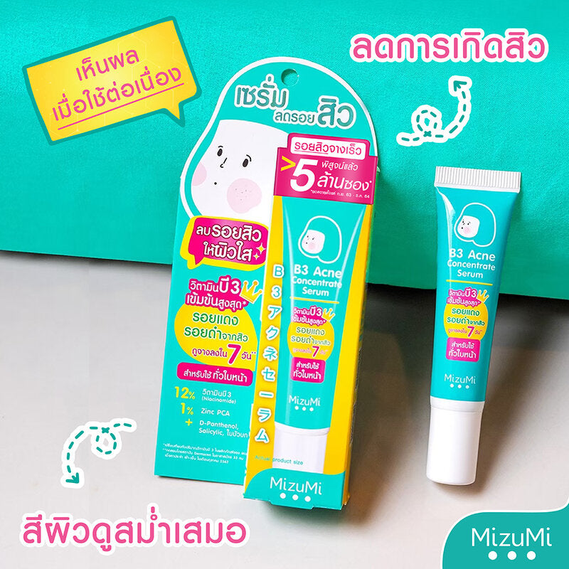 MizuMi Acne Concentrate Serum - 12% Vitamin B3 Formula