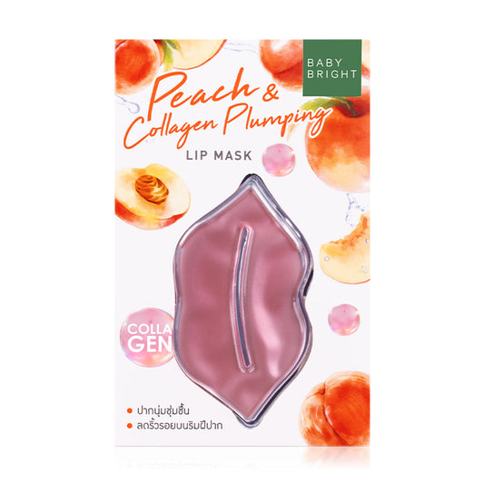 Baby Bright Lip Mask - Peach & Collagen Plumping Formula - Beauty Buddy