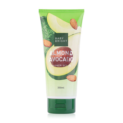Baby Bright Shower Scrub - Almond & Avocado Extract 350ml - Beauty Buddy
