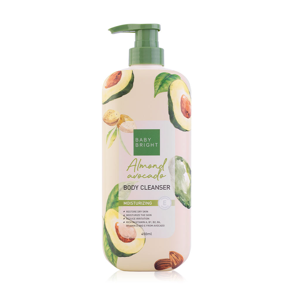Baby Bright Body Cleanser - Almond & Avocado Extract 450ml - Beauty Buddy