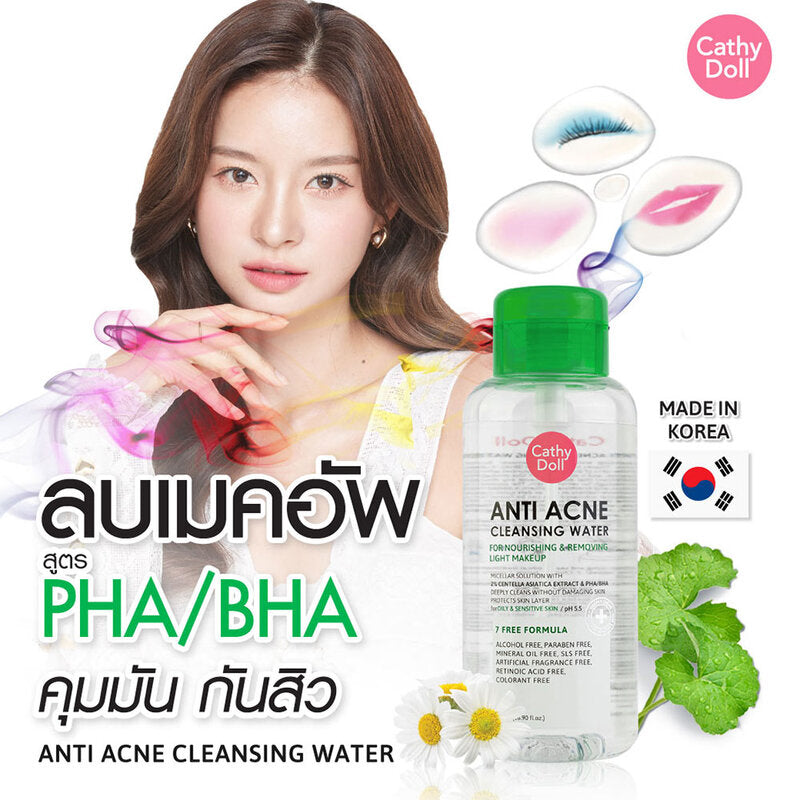 Cathy Doll Cleansing Water - Anti-Acne Formula 500ml - Beauty Buddy