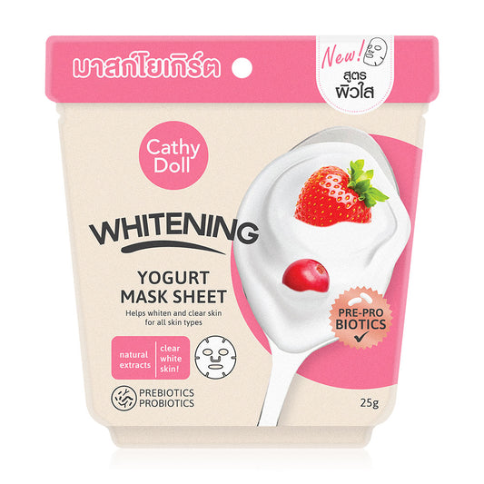 Cathy Doll Yogurt Mask Sheet - Whitening & Brightening Formula - Beauty Buddy