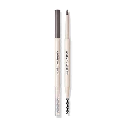 Peripera Eyebrow Pencil - Speedy D Cut #01 Gray Brown - Beauty Buddy