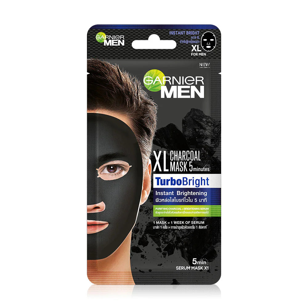 Garnier Men Chacoal Mask Turbo Bright 24g