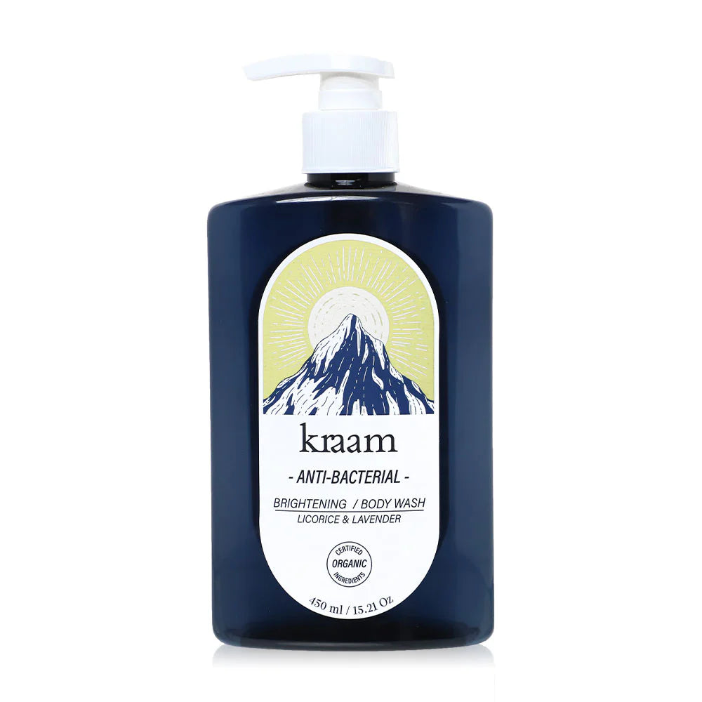 Kraam Anti-Bacterial Brightening Body Wash Licorice & Lavender 450ml