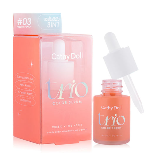 Cathy Doll Trio Color Serum - Freshy Peach 15ml - Beauty Buddy
