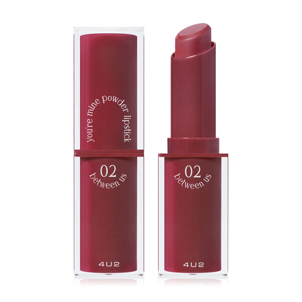4U2 Powder Lipstick - You're Mine #02 Between Us Matte Formula - Beauty Buddy