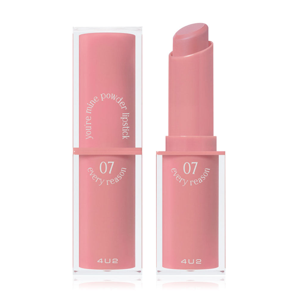 4U2 Powder Lipstick - You're Mine #07 Powdery Matte Formula - Beauty Buddy