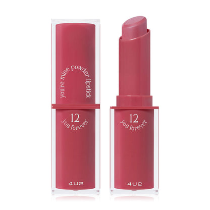 4U2 Powder Lipstick - You're Mine #12 You Forever Matte Formula - Beauty Buddy