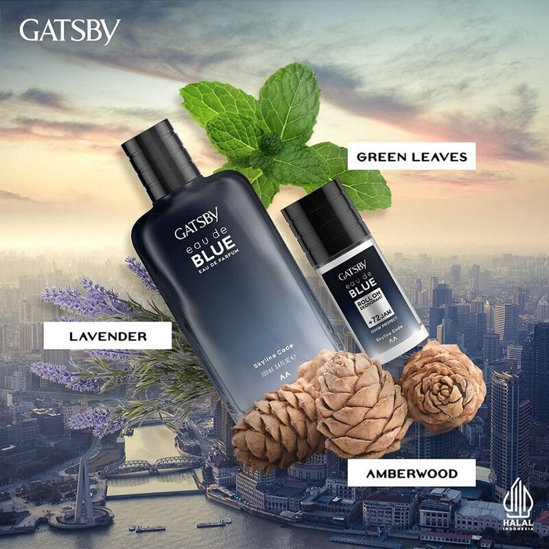 GATSBY Eau De Blue Roll On Skyline 50ml
