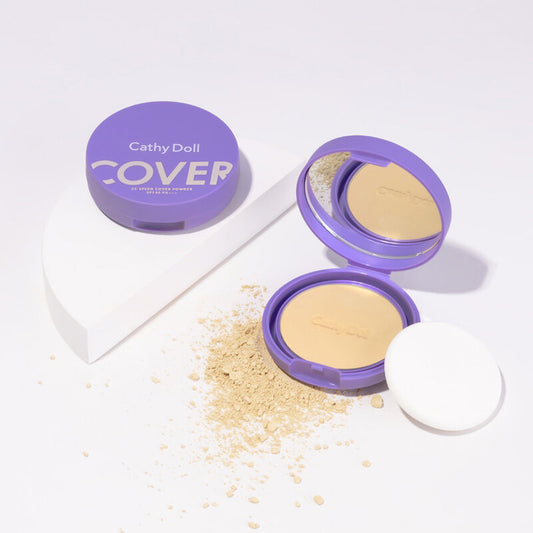 Cathy Doll CC Speed Cover Powder - SPF40 PA+++ Light Beige Foundation - Beauty Buddy