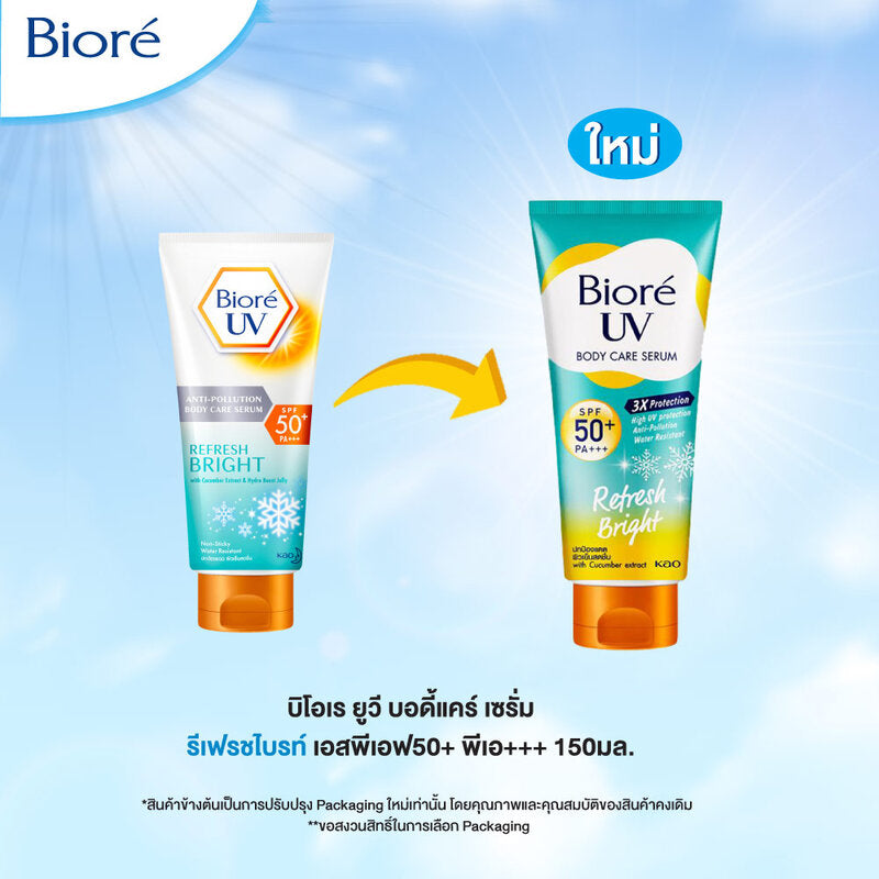Biore Body Serum - Anti-Pollution with SPF50+/PA+++ and Cucumber Extract - Beauty Buddy