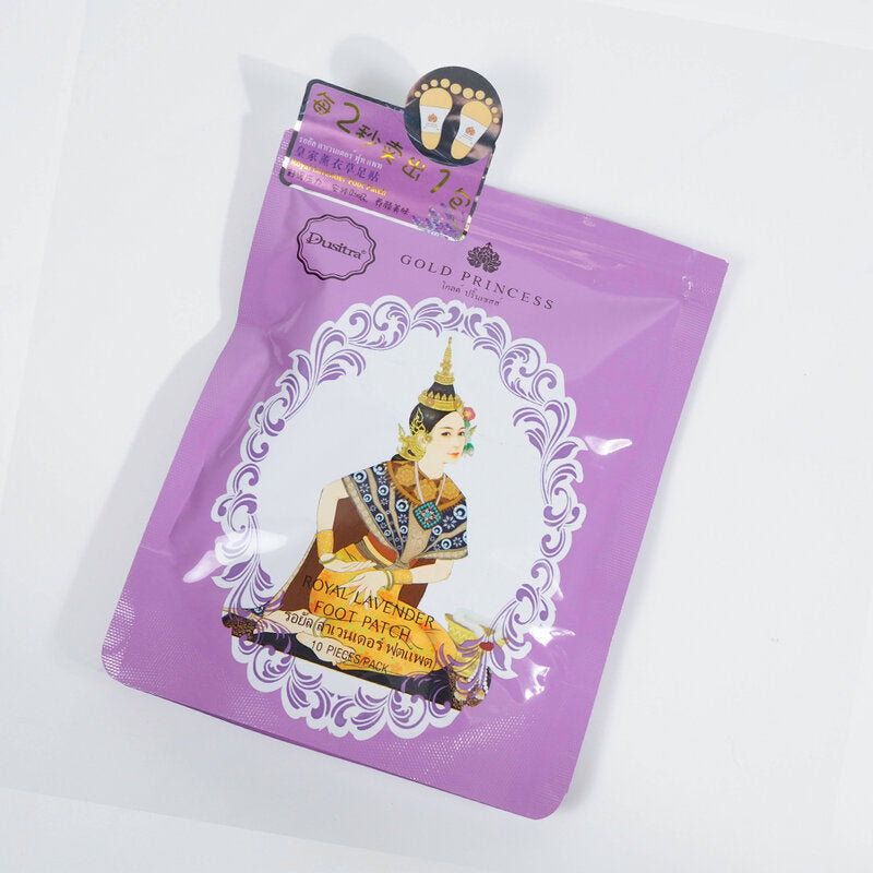 Gold Princess Royal Detoxification Foot Patch 10patche/1pack #Lavender