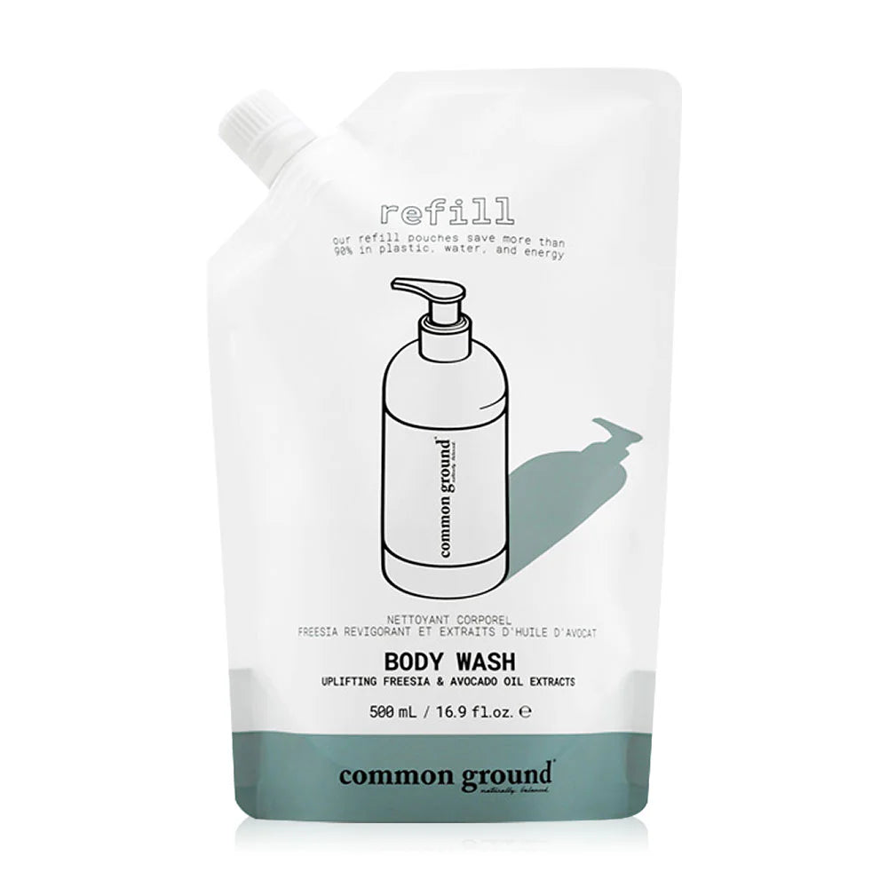 Common Ground Body Wash Uplifting Freesia & Avocado Oil Extracts Refill 500ml